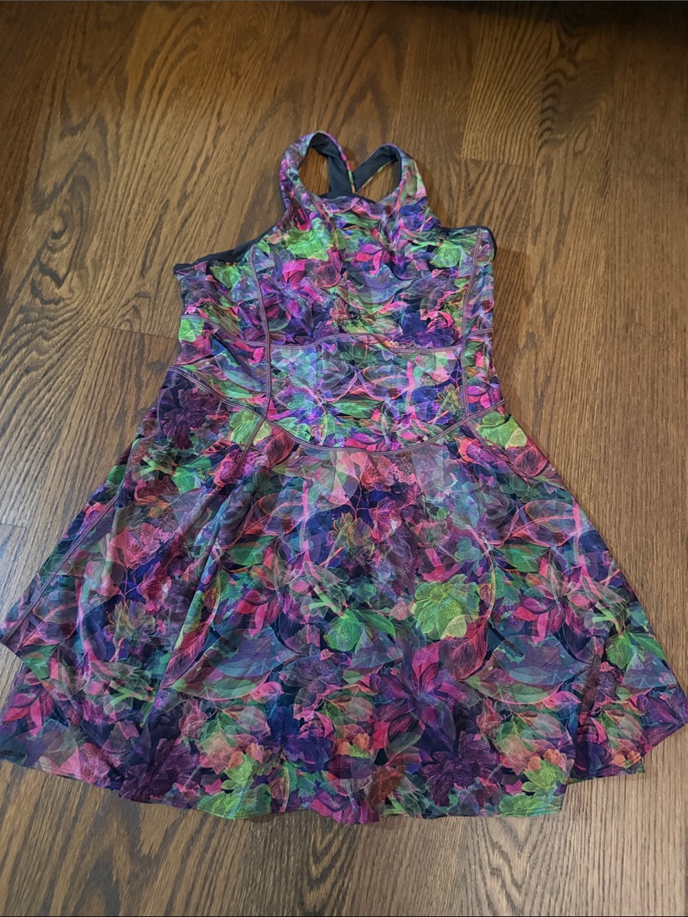 lululemon athletica court crush Multicolor Floral Halter Dress